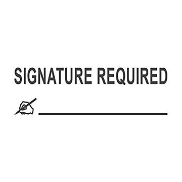 Signature Required Shipping